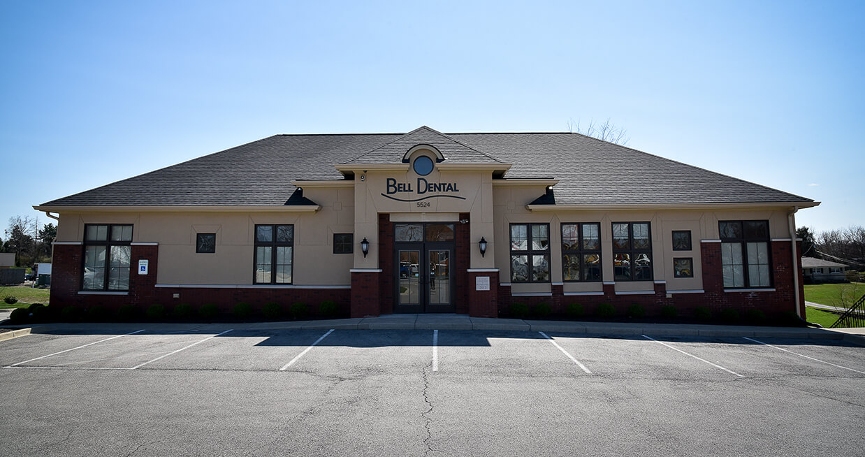 Exterior of Bell Dental office in Louisville