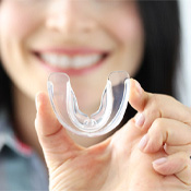 a mouthguard designed for dental implant care in Louisville