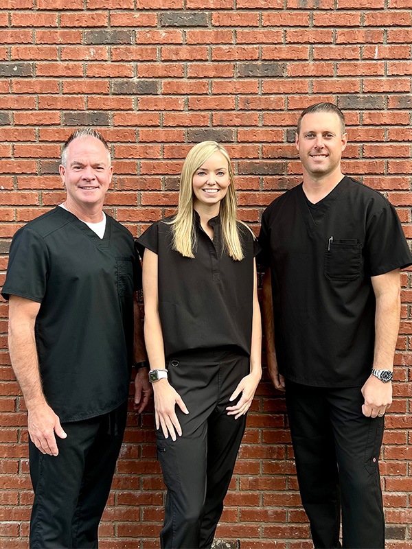 Louisville dentists Doctors Kenneth Bell Steven Kaebnick and Lindsey Webber