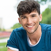 man smiling after Invisalign in Louisville