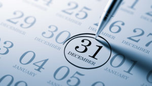 December 31 circled on calendar